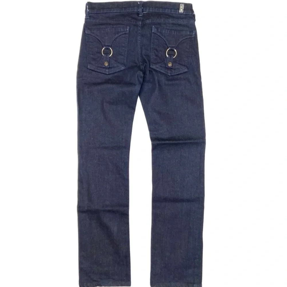 7 FOR ALL MANKIND Straight Leg Jeans with Pocket Detail